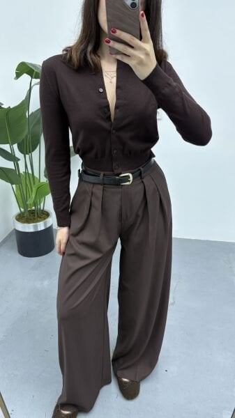 Kemerli Palazzo Pantolon